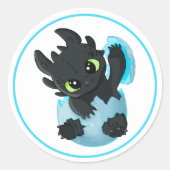 Cute Baby Dragon Easter Sticker Pack (Voorkant)