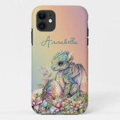 Cute Baby Dragon Egg op regenboog Case-Mate iPhone Case (Achterkant)