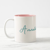 Cute Baby Dragon Egg Tweekleurige Koffiemok (Links)