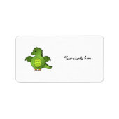 Cute baby dragon etiket (Voorkant)
