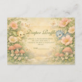 Cute Baby Dragon Fairytale Diapper Raffle Informatiekaartje (Voorkant)