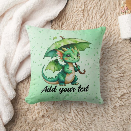 Cute Baby Dragon Fantasy Pillow Kussen (Deken)