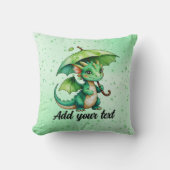 Cute Baby Dragon Fantasy Pillow Kussen (Voorkant)