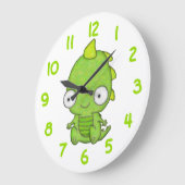Cute Baby Dragon Grote Klok (Hoek)