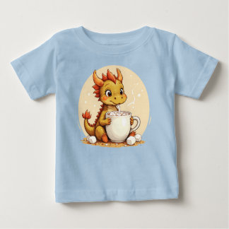 Cute Baby Dragon Hot Chocolate Kids Kawaii Cozy De