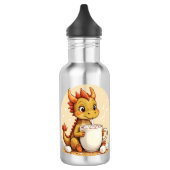 Cute Baby Dragon Hot Chocolate Kids Kawaii Cozy De Waterfles (Links)
