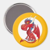 Cute Baby Dragon Magneet (Voorkant / Achterkant)