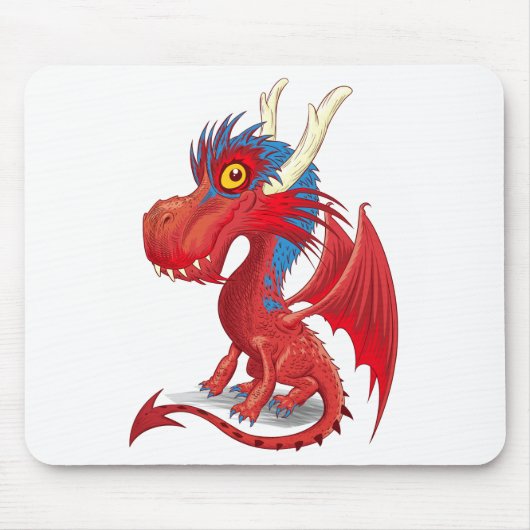 Cute Baby Dragon Muismat (Voorkant)