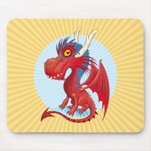 Cute baby dragon Muismat (Voorkant)
