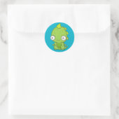 Cute Baby Dragon Ronde Sticker (Tas)