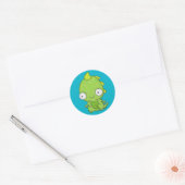 Cute Baby Dragon Ronde Sticker (Envelop)