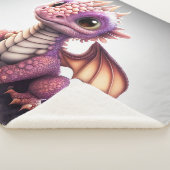 Cute Baby Dragon Sherpa Deken (3/4)