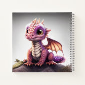 Cute Baby Dragon Sketchbook Notitieboek (Achterkant)