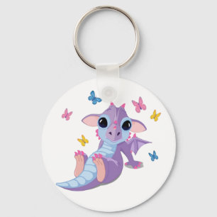 Cute Baby Dragon Sleutelhanger