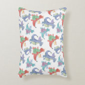 Cute Baby Dragons Happy Dancing Funny Cartoon Kind Accent Kussen (Voorkant(Verticaal))