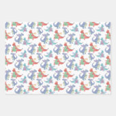 Cute Baby Dragons Happy Dancing Funny Kinder Carto Inpakpapier Vel (Voorkant 2)