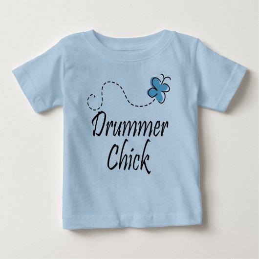 Cute Baby Drummer Chick T-shirt (Voorkant)