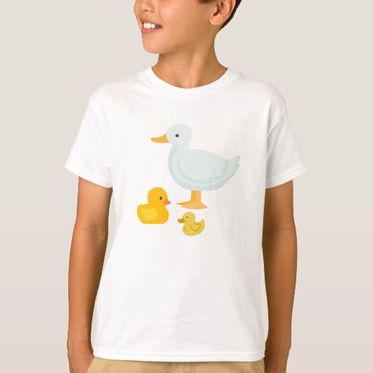 Cute Baby Duck Mascot Design T-shirt (Voorkant)