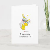 Cute Baby Duck Moederdag Card Kaart (Voorkant)