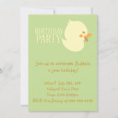 Cute Baby Ducking Rubber Ducky Birthday Invitae Kaart (Voorkant)