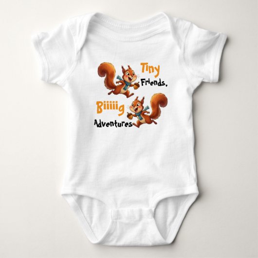 Cute Baby Eekhoorn Body Pak, Romper (Voorkant)