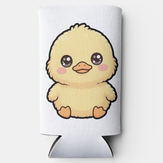 Cute Baby Eend Kuiken Seltzer Blikjeskoeler (Voorkant)