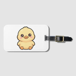 Cute Baby Eendje Kuiken Bagagelabel