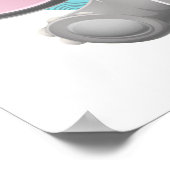 Cute Baby Elephant Art, Child's Name & Message Poster (Hoek)