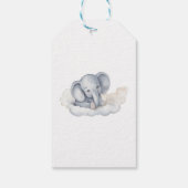 Cute Baby Elephant Baby shower Cadeaulabel (Achterkant)