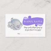 Cute Baby Elephant | Baby shower Informatiekaartje (Voorkant)
