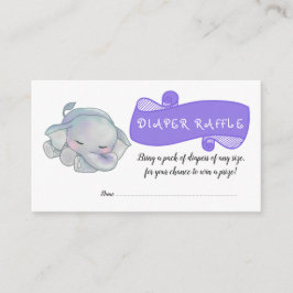 Cute Baby Elephant | Baby shower Informatiekaartje