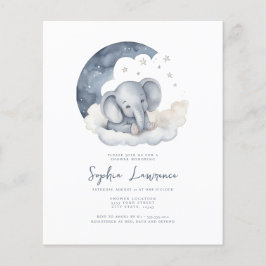 Cute Baby Elephant Baby shower Invitation