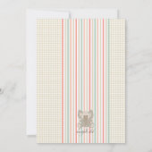 Cute Baby Elephant Baby shower Kaart (Achterkant)