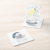 Cute Baby Elephant Baby shower Kartonnen Onderzetters (Insitu)