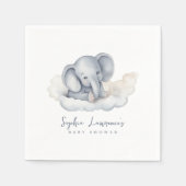 Cute Baby Elephant Baby shower Servet (Voorkant)