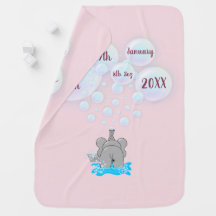 Cute Baby Elephant Belling Monogramed