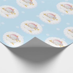 Cute Baby Elephant Birthday Cadeaupapier