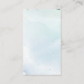 Cute Baby Elephant Blue Rozen Informatiekaartje (Achterkant)