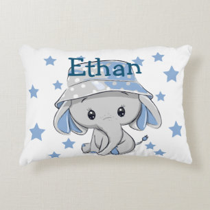 Cute Baby Elephant Boy Accent Kussen