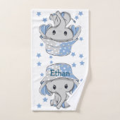 Cute Baby Elephant Boy Bad Handdoek (Handdoek)