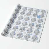 Cute Baby Elephant Boy  Cadeaupapier (Uitgerold)