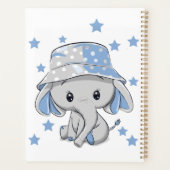 Cute Baby Elephant Boy Planner (Achterkant)
