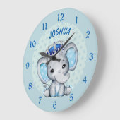 Cute Baby Elephant Boy Prince Grote Klok (Hoek)