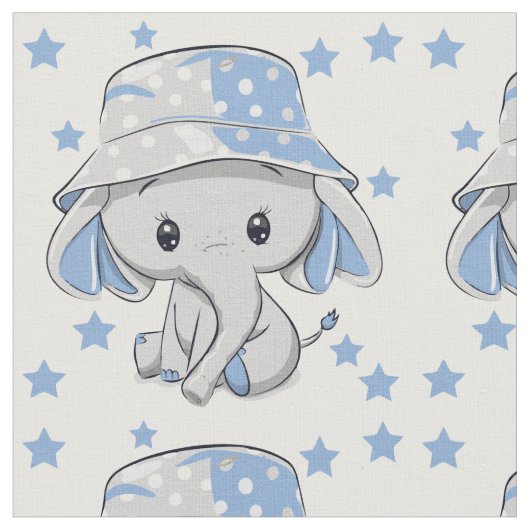 Cute Baby Elephant Boy Stof (Close Up)