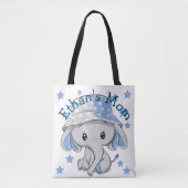 Cute Baby Elephant Boy Tote Bag (Voorkant)