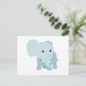 Cute Baby Elephant Briefkaart (Staand voorkant)
