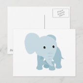 Cute Baby Elephant Briefkaart (Voorkant / Achterkant)