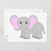 Cute Baby Elephant Briefkaart (Voorkant / Achterkant)