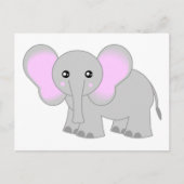 Cute Baby Elephant Briefkaart (Voorkant)