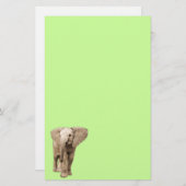 Cute Baby Elephant Briefpapier (Voorkant / Achterkant)